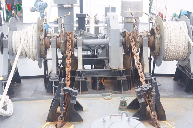 Tàu được đóng theo mẫu tàu câu cá ngừ, được Nhật Bản hoán cải thành tàu tuần tra. Ảnh: VOV.