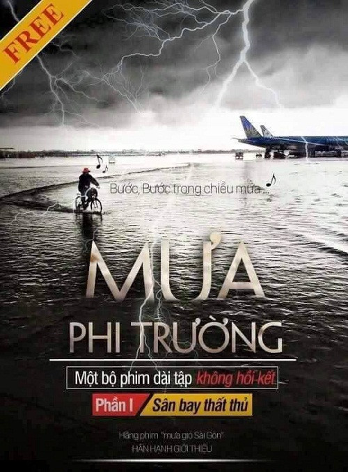 Thậm chí, khung cảnh Sài Gòn ngập lụt còn được đưa vào thành poster phim cực chất, chất hơn cả poster của những bộ phim thực sự ngoài rạp. Ảnh: VozF17/F33.