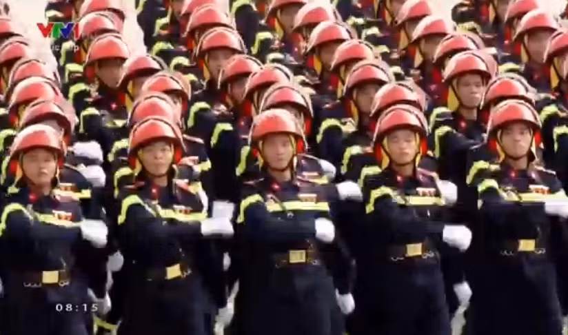 Khối nam cảnh sát cứu hỏa.