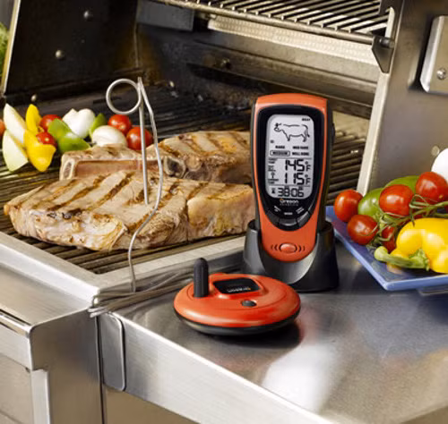 Dùng nhiệt kế thực phẩm để đảm bảo nấu chín thức ăn ở nhiệt độ 160 độ C hoặc cao hơn thế. Ảnh: dientutieudung