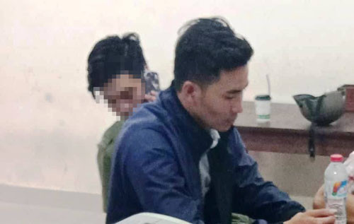 Nghi can Thắng tại CQĐT Công an quận Bình Thạnh.