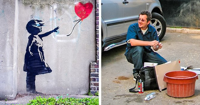 4. Banksy trông như thế nào?: Bí ẩn: Banksy là bí danh của một nghệ sĩ đường phố, nhà hoạt động chính trị và đạo diễn người Anh. Không ai biết anh ta là ai và là người như thế nào. Trả lời: Cách đây không lâu, các nhà khoa học từ Đại học Queen Mary ở London đã sử dụng công nghệ lược tả và thu hẹp phạm vi tìm kiếm. Họ tìm ra tên thật của Banksy là Robin Gunningham. Điều này có vẻ đúng vì Robin luôn bí ẩn. Nhưng chính Robin cũng không thừa nhận điều này, vì vậy chúng tôi không thể dám chắc được.