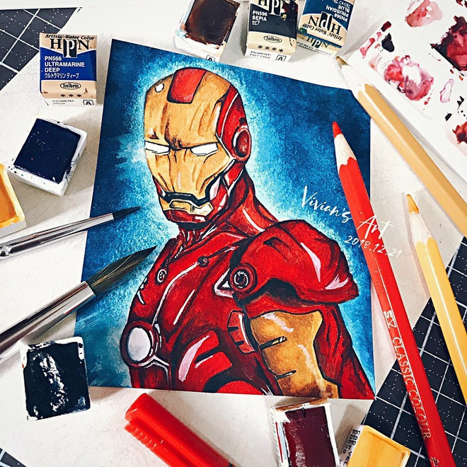 Những người theo dõi bất ngờ với khả năng hội họa của người mẫu xứ Đài. Tại trang cá nhân, Vivian nhận nhiều bình luận ủng hộ khi khoe những bức tranh do mình vẽ.