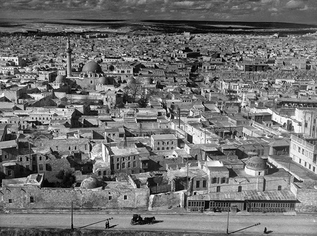 Toàn cảnh thành phố cổ Aleppo của Syria năm 1940.
