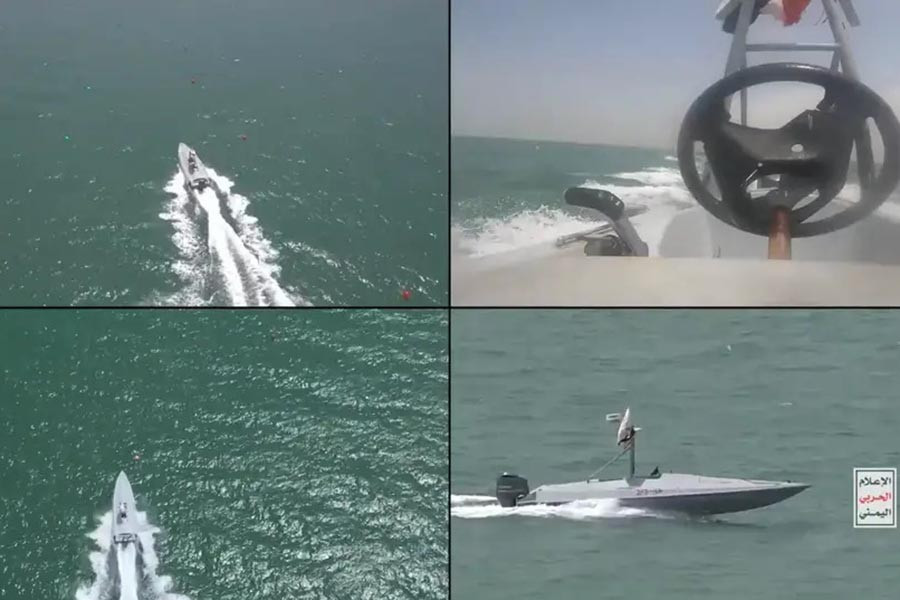  Phiến quân Houthi cũng nhắm mục tiêu vào các tàu thương mại và tàu chiến của Mỹ ở Biển Đỏ bằng xuồng không người lái chở bom, mặc dù nhiều máy bay không người lái đã bị Mỹ và các lực lượng đồng minh chặn lại.