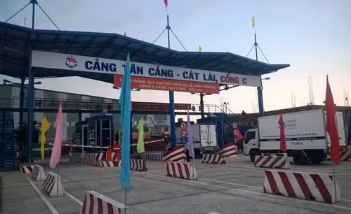 Cảng Cát Lái, TP HCM, nơi xảy ra vụ tai nạn làm 2 người tử vong rạng sáng 29/9.