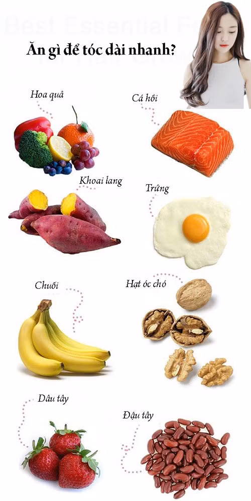 8 mon thuc pham nen an nhieu de toc dai nhanh