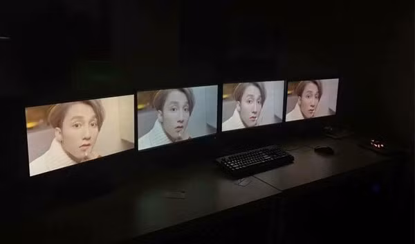 Để tăng view cho "Sếp", các bạn trẻ đồng loạt mở MV trên nhiều thiết bị khác nhau. Ảnh: FB.