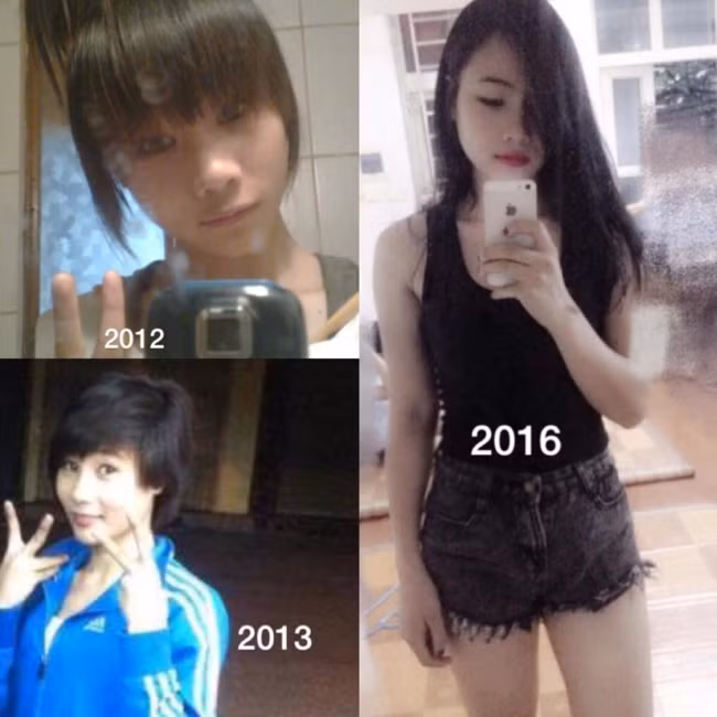 Từ mái "vòng cung" thật dày cho đến tóc tém tomboy, và cho đến mái tóc dài nữ tính vào năm 2016, cô bạn đã thay đổi phong cách vô cùng ngoạn mục.