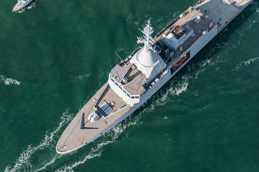 Tàu có độ giãn nước tối đa 2500 tấn, tốc độ lớn nhất khi di chuyển lên tới 25 hải lý giờ và có tầm hoạt động 7000 km hoặc 11 ngày liên tục trên biển. Nguồn ảnh: Pinterest.