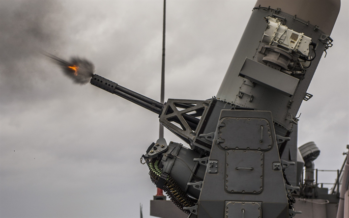 Hệ thống pháo cao tốc này được điều khiển tự động hoàn toàn từ việc xác định mục tiêu, khóa mục tiêu và khai hỏa đều được máy tính xử lý và chỉ cần 1 người giám sát. Nguồn ảnh: USNV.