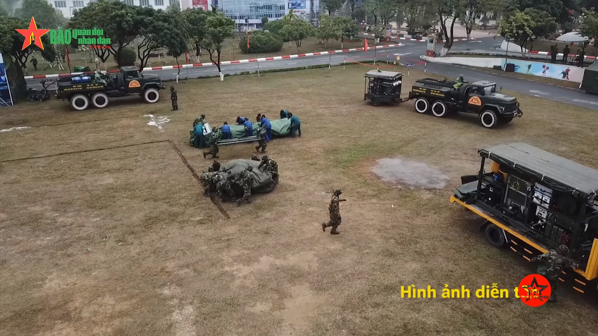 Toàn bộ hệ thống này đều có tính cơ động cao, có thể thu dọn hoặc triển khai một cách nhanh chóng trên chiến trường. Nguồn ảnh: QĐND.