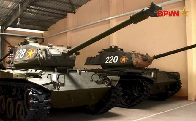 Ngoài ra, cỡ nòng pháo của Walker Bulldog cũng khác với xe tăng chủ lực T-54 mà chúng ta sử dụng với số lượng lớn trong thời điểm này. Nguồn ảnh: QPVN.