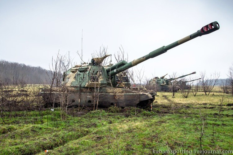 Trang bị tiêu chuẩn của một khẩu pháo 2S19 thường bao gồm hệ thống nạp đạn tự động; hệ thống phòng vệ chống xạ - sinh - hóa; khí tài trinh sát đêm cho lái xe; lưỡi ũi; hệ thống phóng lựu đạn khói; hệ thống liên lạc nội bộ 1V116.