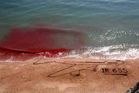 Trong thời điểm diễn ra vụ việc chuyến bay 665 của Iran bị bắn hạ, căng thẳng ở khu vực vùng Vịnh giữa Mỹ và Iran đang lên tới đỉnh điểm, thậm chí hải quân hai nước còn thường xuyên xung đột bằng vũ khí nóng trên biển. Nguồn ảnh: BI.