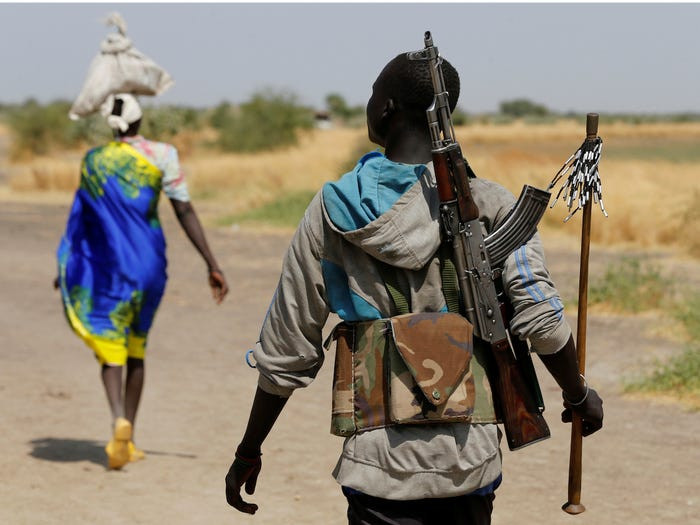 Nam Sudan cũng đang trong tình trạng hết sức loạn lạc. Cuộc chiến ở quốc gia này từ năm 2013 tới nay đã khiến 2,2 triệu người phải đi tị nạn và 1,5 triệu người mất nhà ở. Nguồn ảnh: BI.