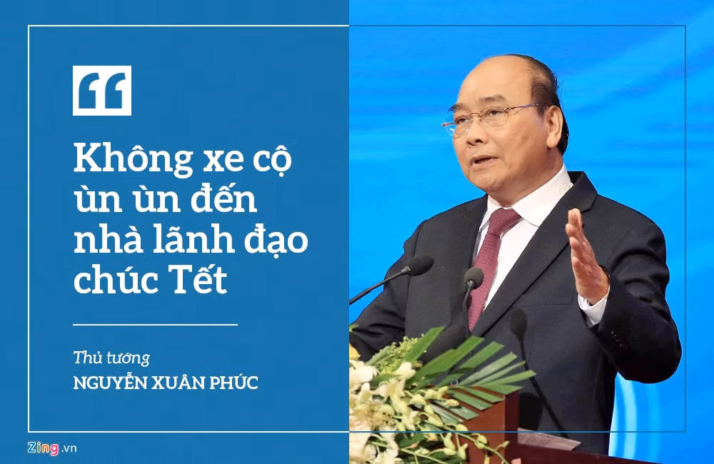 Gần một tháng nữa là Tết Nguyên đán, Thủ tướng yêu cầu thực hiện nghiêm chủ trương của Ban Bí thư và Thủ tướng là không tranh thủ dịp Tết để cấp dưới biếu quà cấp trên. “Tất cả các đồng chí đều phải nêu gương. Tất cả các cấp không chạy ra Hà Nội để mang quà biếu, xe cộ ùn ùn tới các nhà lãnh đạo chúc Tết”, Thủ tướng quán triệt.