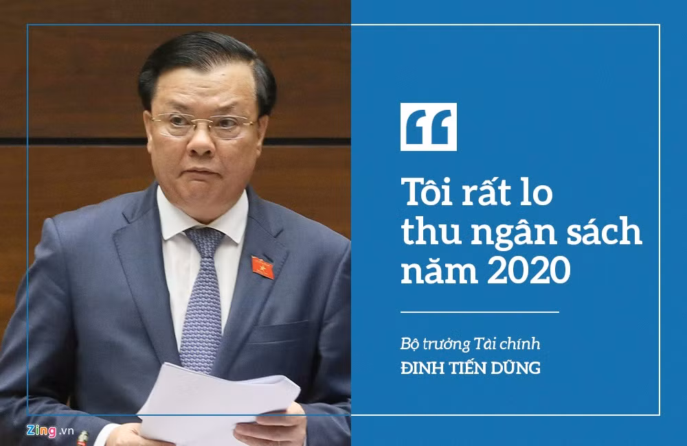 Bộ trưởng Tài chính Đinh Tiến Dũng cho biết số nộp ngân sách Nhà nước năm 2019 chủ yếu nhờ số thu phát sinh các năm trước chuyển sang. Vì vậy, ông rất lo về thu ngân sách Nhà nước năm 2020. Một giải pháp được ông Dũng đề cập là tiết kiệm chi thường xuyên, đặc biệt, cần triệt để tiết kiệm trong mua sắm trang thiết bị, ôtô, tổ chức hội nghị, đi nước ngoài...