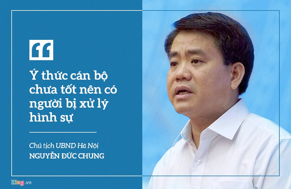 Đại diện địa phương, Chủ tịch UBND Hà Nội Nguyễn Đức Chung nêu nhiều kết quả đạt được của thành phố. Ông cũng nhắc đến bất cập như ùn tắc giao thông, ô nhiễm không khí, ý thức chấp hành của cán bộ công chức chưa tốt nên có trường hợp phải xử lý hình sự. Riêng năm 2019, Hà Nội có 1.019 đảng viên và cá nhân xử lý, chuyển cơ quan điều tra 37/40 vụ việc.