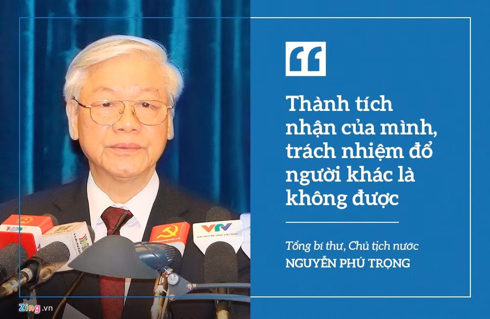 Về bài học kinh nghiệm về cơ chế phối hợp giữa các cơ quan, giữa Trung ương và địa phương, Tổng bí thư, Chủ tịch nước nhấn mạnh phải làm thực chất và phải “đúng vai, thuộc bài”. "Thành tích nhận của mình mà trách nhiệm đổ cho người khác là không được”, ông nói.