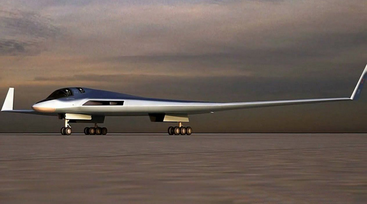 Đầu tiên là máy bay ném bom chiến lược PAK DA - loại máy bay chiến lược mới được cho là "phương án đáp trả tương xứng" với B-21 Raider của Mỹ và H-20 của Trung Quốc. Nguồn ảnh: Sputnik.