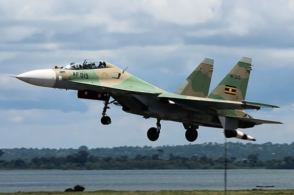 Không quân Uganda bắt đầu nhận những tiêm kích Su-30MK2 đầu tiên từ năm 2012.