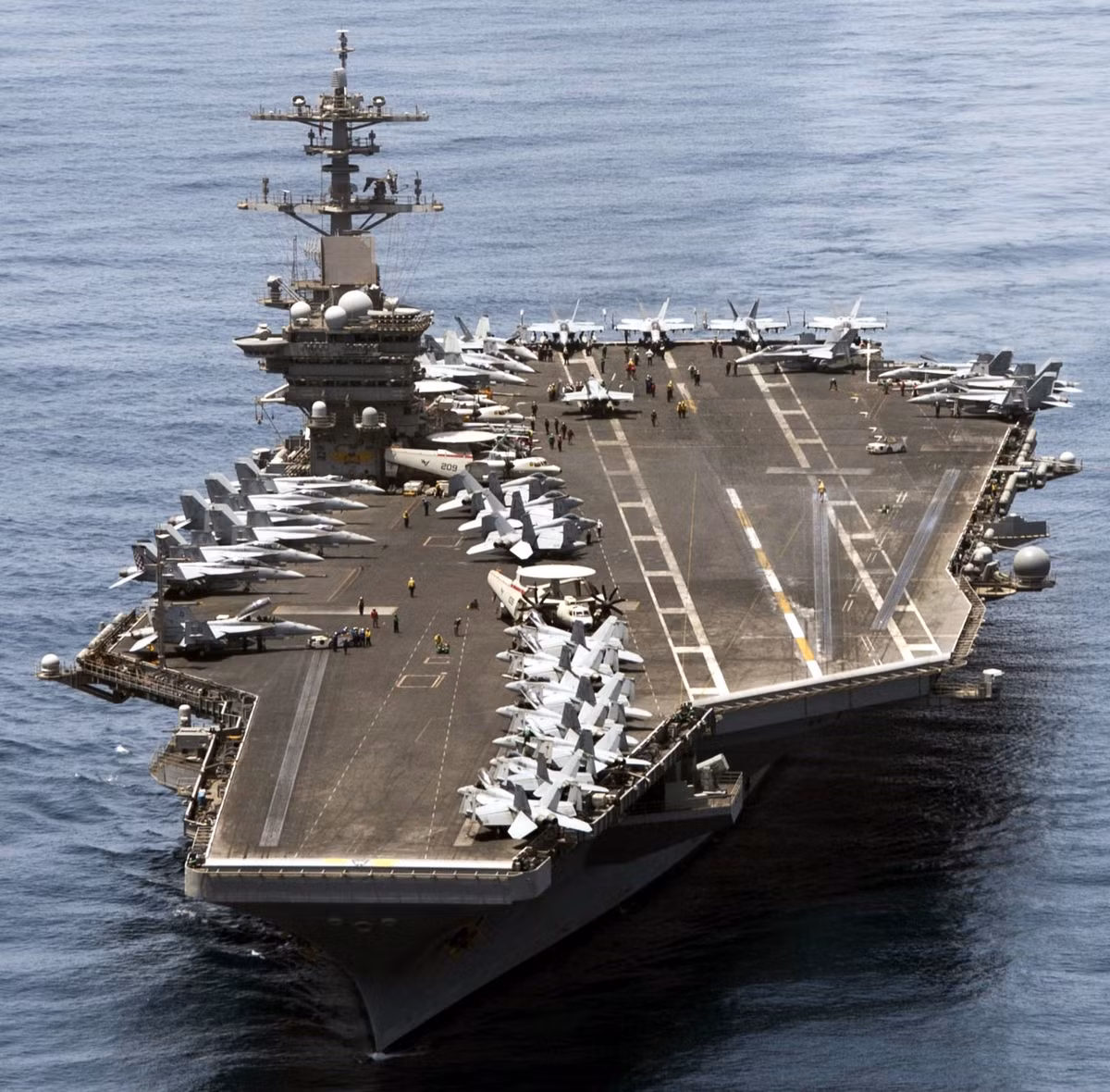 Cả hai tàu sân bay được Mỹ cử tới khu vực này đều là các tàu sân bay được Hải quân Mỹ đóng theo lớp Nimitz - lớp tàu sân bay đông nhất thế giới hiện nay. Nguồn ảnh: USnavy.