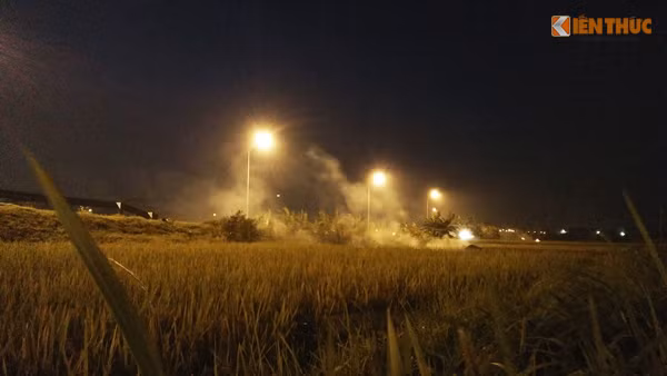 Theo tìm hiểu của PV, sau khi những đống rơm rạ được đốt cháy hết, người dân mới mang tàn tro về nhà rồi dùng số tro đó làm phân bón cho các cây trồng.