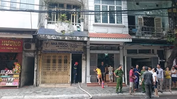 Hiện trường vụ cháy.