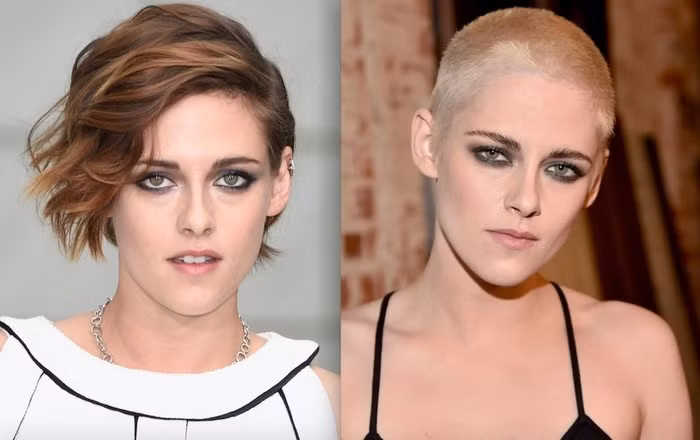Kristen Stewart. Chẳng ngờ được ngôi sao của “Chạng vạng” liều mình hớt phăng mái tóc dài hoang dại quyến rũ. Khá nhiều người tiếc nuối với hình tượng mềm mại nữ tính ngày xưa, nhưng Kristen đã chứng minh quyết định của cô là đúng đắn. Ảnh: Thesun.