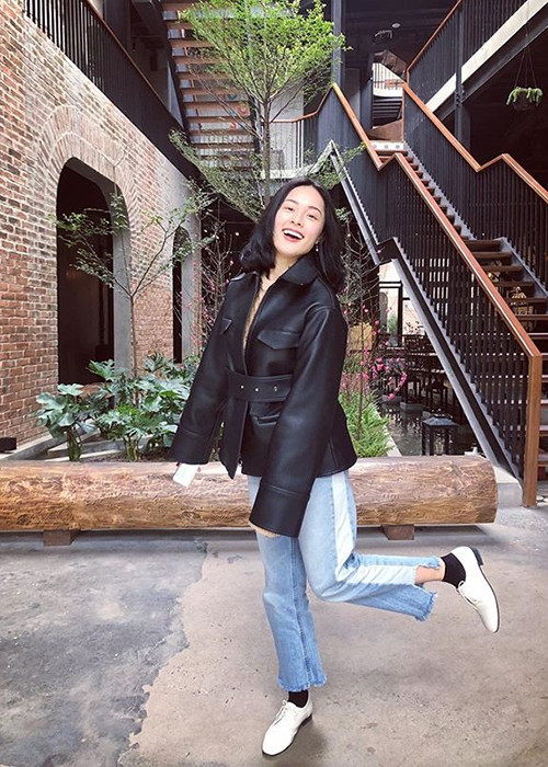 Hình ảnh Hạ Vi tươi rói được chia sẻ trên mạng xã hội. Ảnh: FBNV