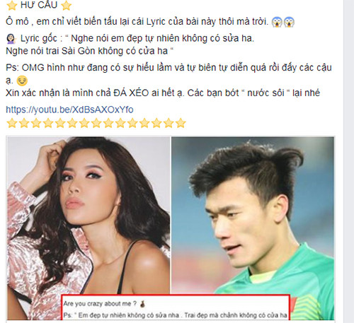 Minh Tú phủ nhận đá xéo Bùi Tiến Dũng.