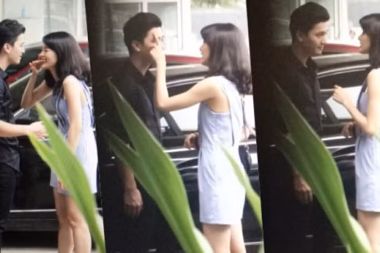 Hợp tác trong một dự án âm nhạc, Hạ Vi vướng nghi vấn hẹn hò Huỳnh Anh. Tuy vậy, những hình ảnh này được cho là để PR. Ảnh: Ngoisao