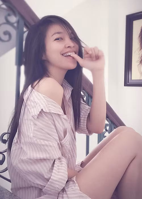 Ở đời thường, nữ ca sĩ sinh năm 1981 thường xuyên để mặt mộc.