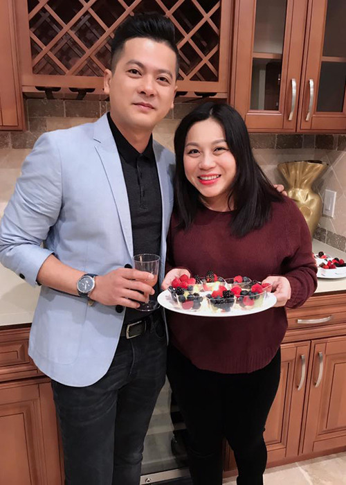 Nam diễn viên phim "Ký túc xác" tươi rói bên vợ Việt kiều.