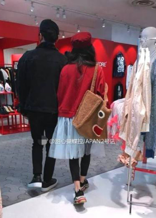 Khi sang Nhật Bản đóng phim, Phạm Băng Băng được Lý Thần hộ tống. Ảnh: Sina