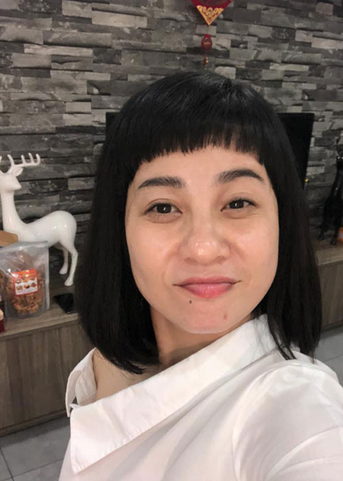 Cát Phượng tự tin để mặt mộc ở đời thường.