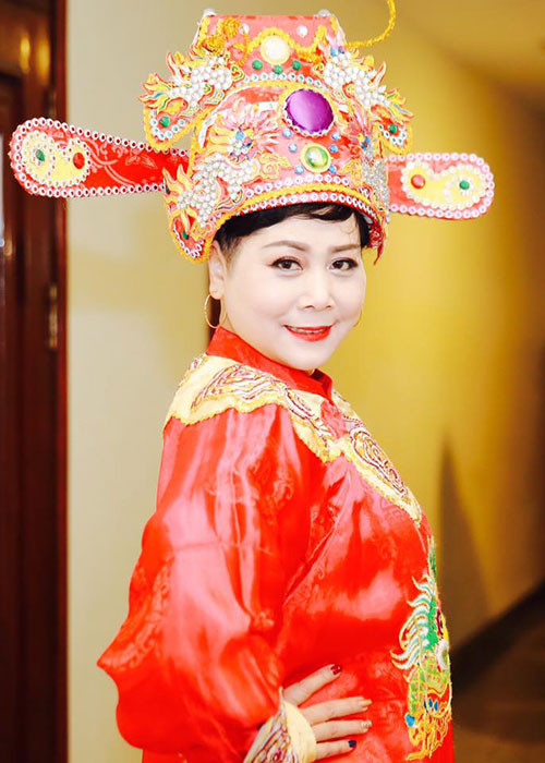 Nghệ sĩ Minh Hằng trở lại Táo quân sau 2 năm lỡ hẹn với chương trình vì bận rộn. Ảnh: FBNV