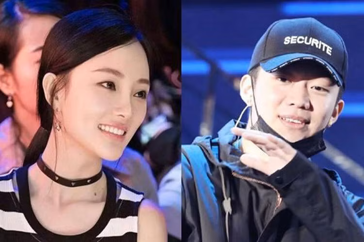 Cuối tháng 12/2017, sao Hoa ngữ Lý Tiểu Lộ và PGone vướng lùm xùm tình cảm. Ảnh: Weibo