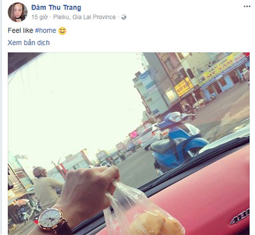 Chia sẻ của Đàm Thu Trang.