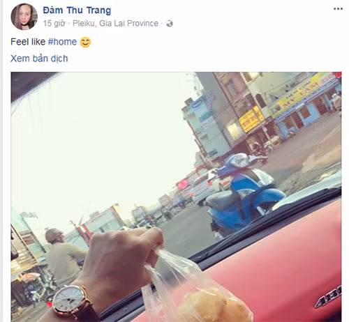 Chia sẻ của Đàm Thu Trang.