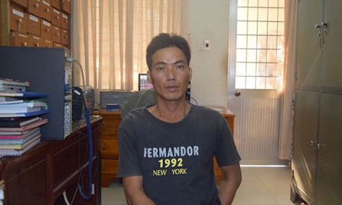 Nghi phạm tại cơ quan điều tra.