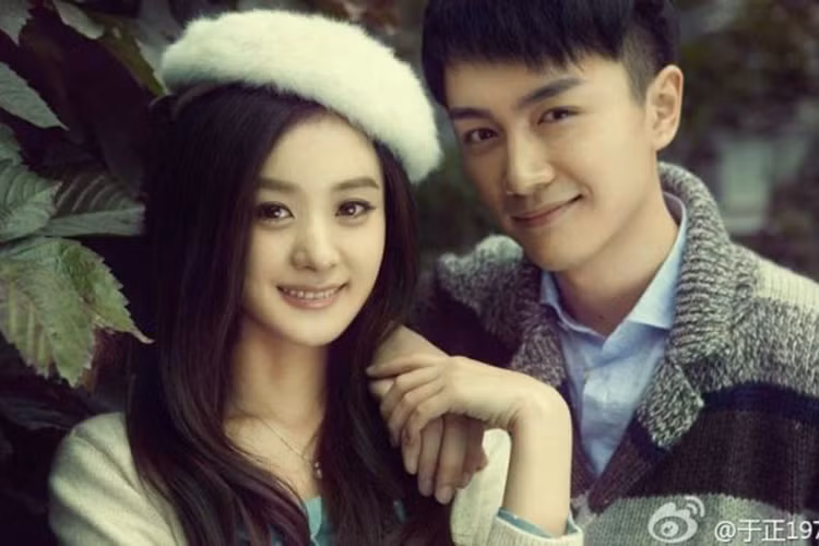 Tham gia bộ phim "Lục Trinh truyền hình", Triệu Lệ Dĩnh vướng nghi vấn phim giả tình thật với Trần Hiểu. Hiện tại, nam diễn viên này đã có vợ con. Ảnh: Weibo