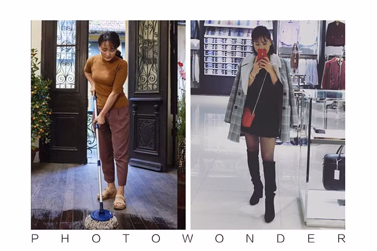 Bảo Thanh chia sẻ: “Trước Tết các shop thời trang dự báo Tết này rét lắm. Nhưng người nông dân, phần vì quá quách tỉnh, phần vì không có tiền nên đã chẳng mua quần áo mới. Rồi đến Tết nóng như gì. Người nông dân mặc quần đùi áo cộc ở nhà khoanh chân ăn bánh chưng rán”.