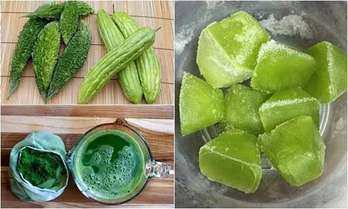 Đá lạnh mướp đắng là công thức đang được nhiều chị em săn lùng.