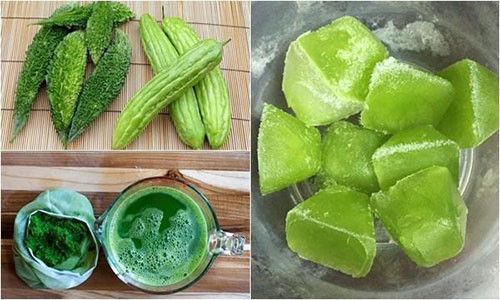 Đá lạnh mướp đắng là công thức đang được nhiều chị em săn lùng.