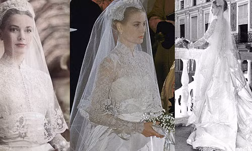 Chiếc váy cưới thế kỷ của Gace Kelly đã truyền cảm hứng cho Công nương Kate và siêu mẫu Miranda Kerr.