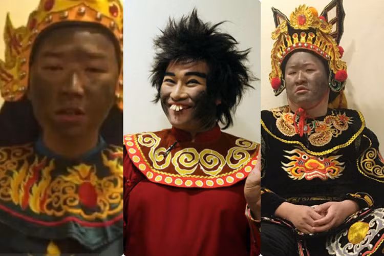 Tạo hình dàn Thiên Lôi trong Táo quân 2018 cũng nhận được sự chú ý của khán giả. Năm nay, Minh Quân, Lưu Mạnh Dũng, Minh Tít, Anh Quân cùng đảm nhận vai Thiên Lôi. Ảnh: Dân Việt