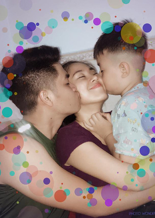 Theo chia sẻ của Lê Phương, bé Cà Pháo đã gọi Trung Kiên là "ba" và bố mẹ chồng của Lê Phương cũng rất thương yêu bé Cà Pháo.