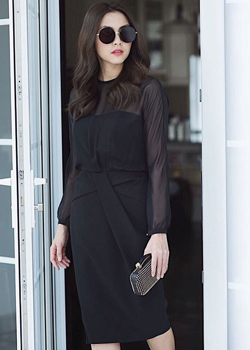 Tăng Thanh Hà thỉnh thoảng xuất hiện với vai trò người mẫu ảnh. Ảnh: FBNV